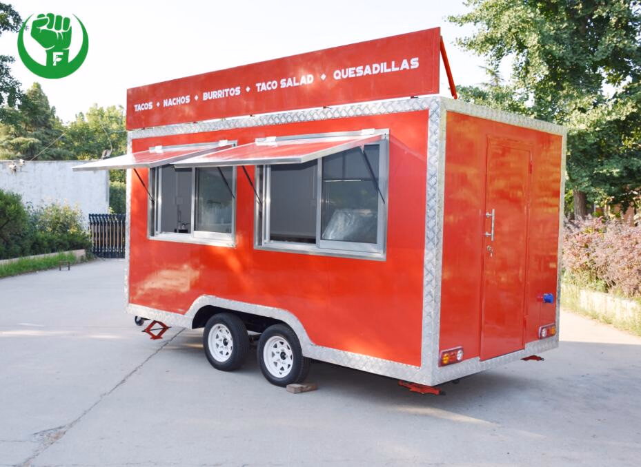 Custom mobile kitchen food trailer sourced from China